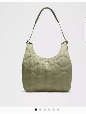 lululemon athletica Quilted Olive Shoulder Hobo
